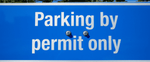 Parking Permit sign