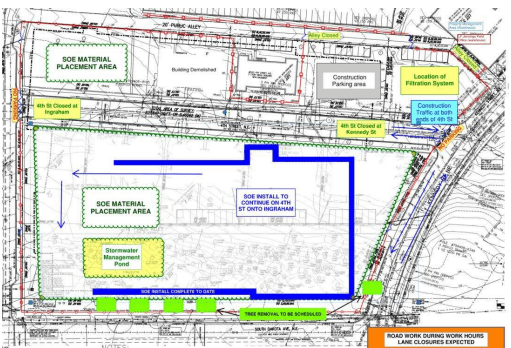 Arts Place Construction Map